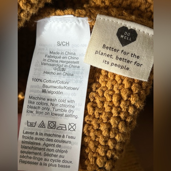 Madewell Hillview Cardigan Sweater in Painted Spots. Size S. Egyptian Gold. - Picture 10 of 10